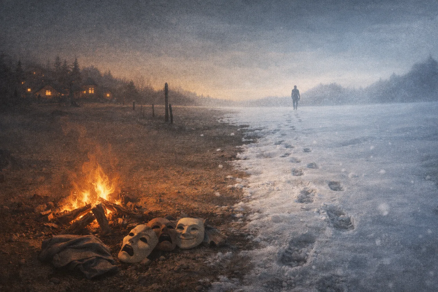 Abstract illustration representing the collapse of tech's cushy perk era and the end of the developer Valhalla illusion.