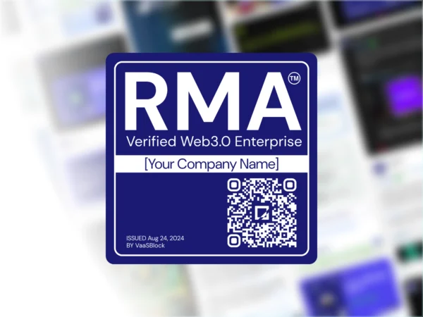 RMA badge hero visual